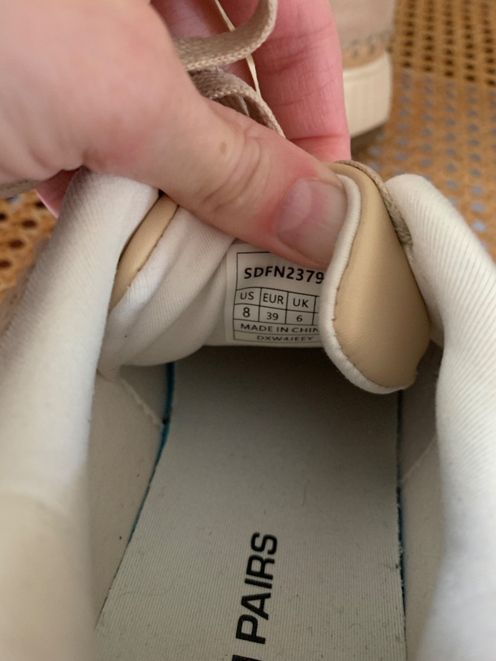 Dream Pairs Raffia Chunky Sole Platform Sneakers 8 - Picture 7 of 7
